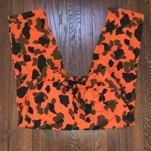 URBAN OUTFITTERS - Cotton Orange Camo Pants